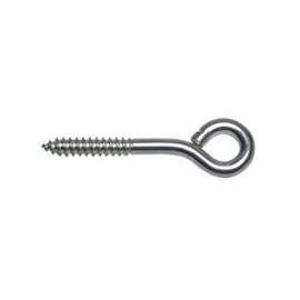 National Hardware N220-665 Lag Screw Eye, 1/4 in Thread, 1-1/2 in L Thread, 1/2 in ID Dia Eye, Steel, Zinc
