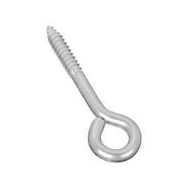 National Hardware N220-681 Lag Screw Eye, 5/16 in Thread, 1.62 in L Thread, 0.62 in ID Dia Eye, Steel, Zinc