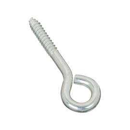 National Hardware N220-707 Lag Screw Eye, 3/8 in Thread, 2 in L Thread, 3/4 in ID Dia Eye, Steel, Zinc