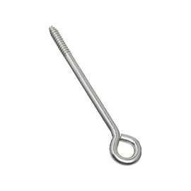 National Hardware N220-715 Lag Screw Eye, 3/8 in Thread, 2 in L Thread, 3/4 in ID Dia Eye, Steel, Zinc