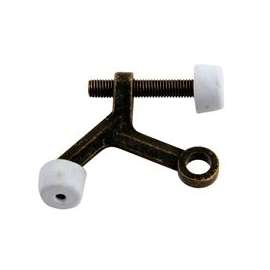 National Hardware N830-120 Hinge-Pin Door Stop, Zinc, Antique Brass