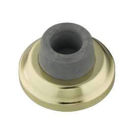 Stanley Hardware V1935 Series 804010 Door Stop, Plastic/Rubber, Solid Brass
