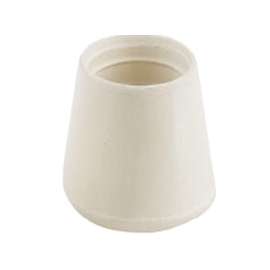 Shepherd Hardware 9753 Furniture Leg Tip, Round, Rubber, Off-White