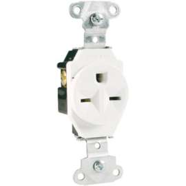 15A WHT HD SGL Outlet