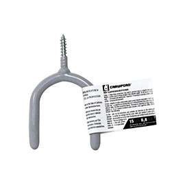 Crawford SS13-25 Storage Hook, 15 lb Weight Capacity, Screw Mounting, Steel