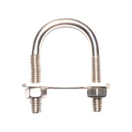 ProSource U-Bolt, Stainless Steel, 1-1/8 In Inside, 2 In L X 2 In W