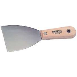 Wood Handle Wall Scrapers, 3 in Wide, Flexible Blade