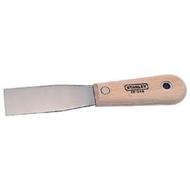 Wood Handle Putty Knives, 1 1/4 in Wide, Flexible Blade