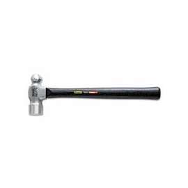 Ball Pein Hammer, Straight Hickory Handle, 16 in, High Carbon Steel 32 oz Head