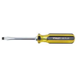 100 Plus Square Blade Standard Tip Screwdrivers, 1/4 in, 8.1875 in Long