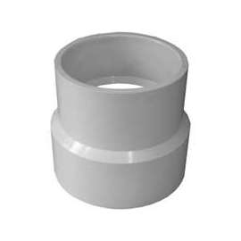 GENOVA 71543 Pipe Adapter Coupling, 4 x 3 in Hub, White