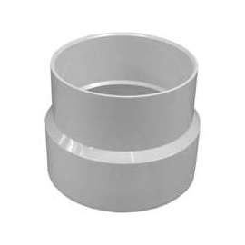 GENOVA 71544 Pipe Adapter Coupling, 4 x 4 in Hub, White
