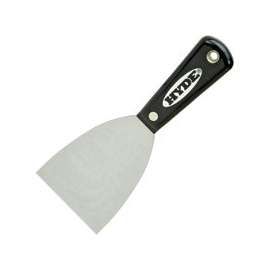 HYDE 02400 Wall Scraper, 3-3/4 in L x 3 in W Blade, HCS Blade, Black/Silver Handle