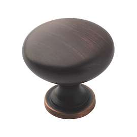 Amerock TEN53005ORB Cabinet Knob, 1-1/8 in Projection, Zinc, Oil-Rubbed Bronze