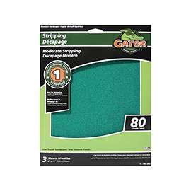 Gator 7261-012 Sanding Sheet, 80-Grit, Aluminum Oxide
