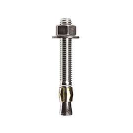 COBRA ANCHORS 491R Wedge Anchor, 449 lb Weight Capacity, Steel, Plated