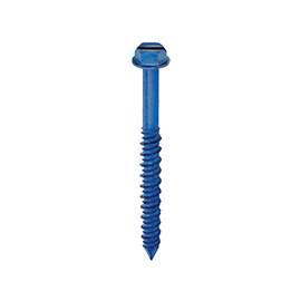 COBRA ANCHORS 684T Contractor-Grade Concrete Screw, 1/4 in Thread, 5/16 in Drive