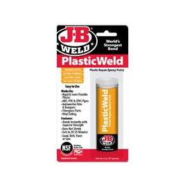 J-B WELD 8237 Quick-Setting Epoxy Putty, Off-White, 2 oz Tube