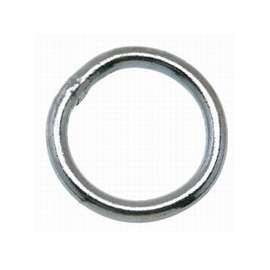 Campbell T7665042 Welded Ring, 200 lb Weight Capacity, Steel, Nickel