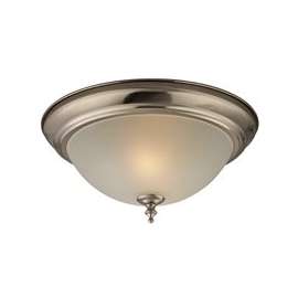 Boston Harbor Dimmable Ceiling Light Fixture, (2) 60/13 W Medium A19/Cfl Lamp, Brushed Nickel