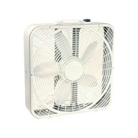Lasko 3723 Box Fan, 2500 cfm, 3-Speed, White