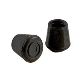 Shepherd Hardware 9129 Furniture Leg Tip, Round, Rubber, Black