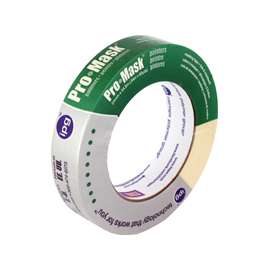 IPG 5202-1 Premium Masking Tape, 60 yd L, 0.94 in W, 6 mil Thick, Synthetic Rubber Adhesive, Beige