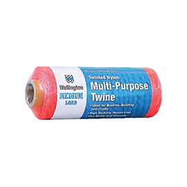 Wellington Opti-Brite 46302 Seine Twine, 10 lb Weight Capacity, 525 ft L, #18 Dia, Orange