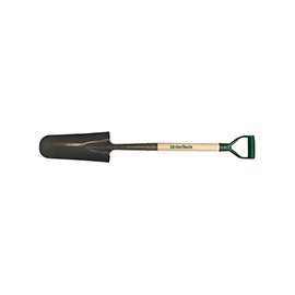 UnionTools 47107 Drain Spade Shovel, 14 in L x 5-1/4 in W Blade, Hardwood Handle
