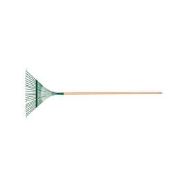 UnionTools 64430 Leaf Rake, 22-Tine, 63-7/8 in OAL, Steel Tine, Hardwood Handle