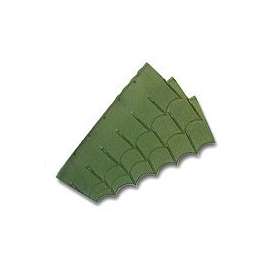 Jobes 8748 Landscape Edging, 4 ft L, 5 in H, Plastic, Green