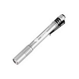 Stylus Pro LED Flashlights, 2 AAA, 24 lumens, Silver