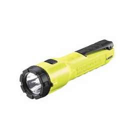 ProPolymer Dualie Flashlight, w/3 AA Alkaline Batteries, Spot/Laser, Yellow