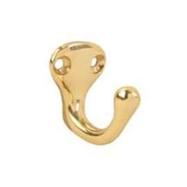 Schlage 581A3 Robe Hook, Aluminum, Brass