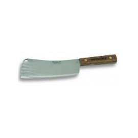 OLD HICKORY 076-7 Cleaver, 7-1/2 in L Blade, Carbon Steel Blade, Hardwood Brown Handle