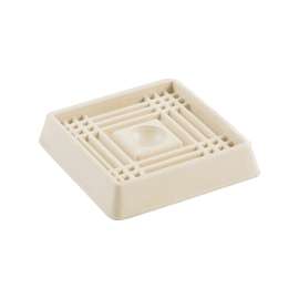 Shepherd Hardware 9166 Caster Cup, Rubber, Off-White