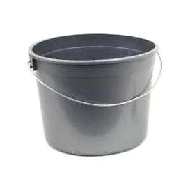 ENCORE Plastics 01605 Multi-Use, Ring-Free Paint Pail, 5 qt Capacity, Round, Plastic, Silver
