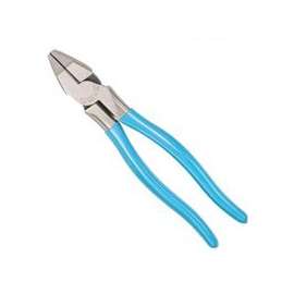 CHANNELLOCK 368 Lineman's Plier, 0.6 in Cutting, 0.33 in Jaw Opening, Cross Hatched Jaw, Blue Handle