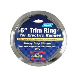 CAMCO 00303 Trim Ring, 6 in Dia, Chrome