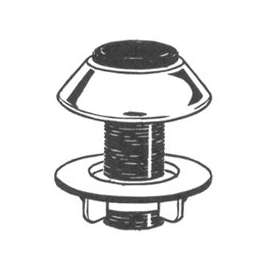 Plumb Pak PP815-7 Sink Spray Hose Guide with Nut and Washer, White