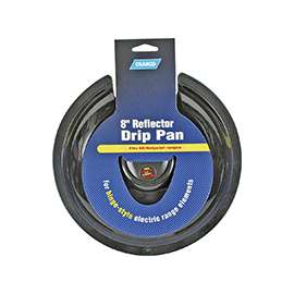 CAMCO 00553 Drip Pan, 8 in Dia, Porcelain