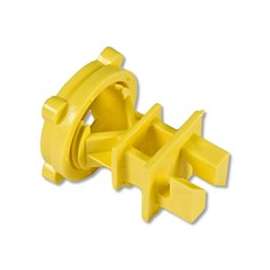 Zareba IRY-Z Screw-On Insulator, Polyethylene, Yellow