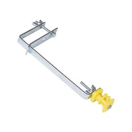 Zareba IUCLXY-Z U-Post and Chain Link Insulator, Yellow