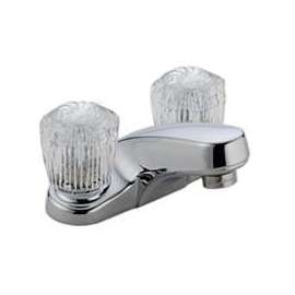 DELTA Classic 2502LF Bathroom Faucet, 2-Faucet Handle, 3-1/4 in H Spout, Brass, Chrome
