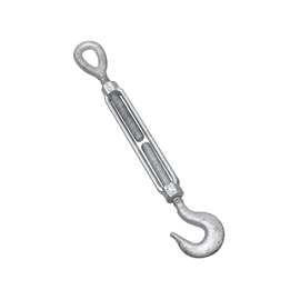 National Hardware 3272BC Series N177-501 Turnbuckle, 1040 lb Weight Capacity, Hook Fitting A, Eye Fitting B