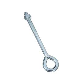 National Hardware N347-682 Eye Bolt, 5/8 in Thread, 3-3/4 in L Thread, 1-1/4 in ID Dia Eye, Steel, Zinc