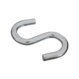 National Hardware N347-849 S-Hook, 180 lb Working Load Limit, Steel, Zinc