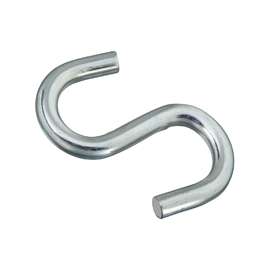 National Hardware N347-856 S-Hook, 240 lb Working Load Limit, Steel, Zinc