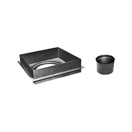 AmeriVent 6HS-CSA Ceiling Support Assembly, 14-1/4 sq-in, Steel, Black