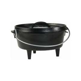 Lodge L10CO3 Camp Dutch Oven, 4 qt Capacity, Iron, Black